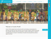 Tablet Screenshot of creativeworlddubai.com